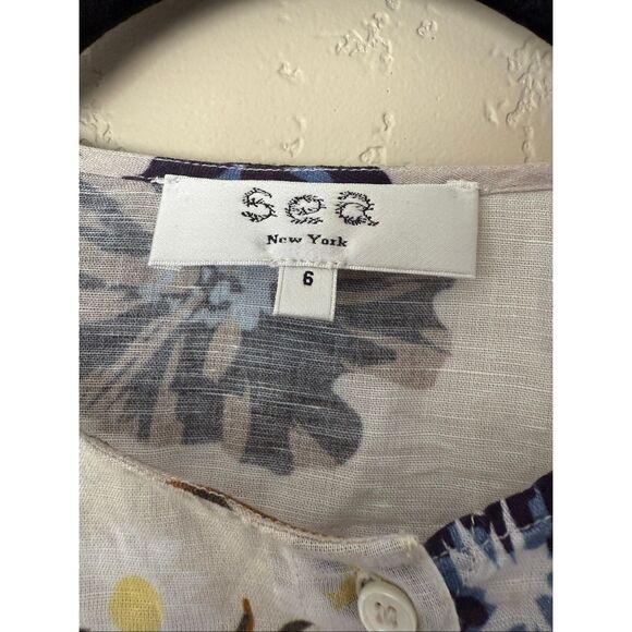 Sea New York Marghertie Button Down Blouse - Picture 4 of 5